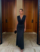 Gala maxi jurk - black C-45610