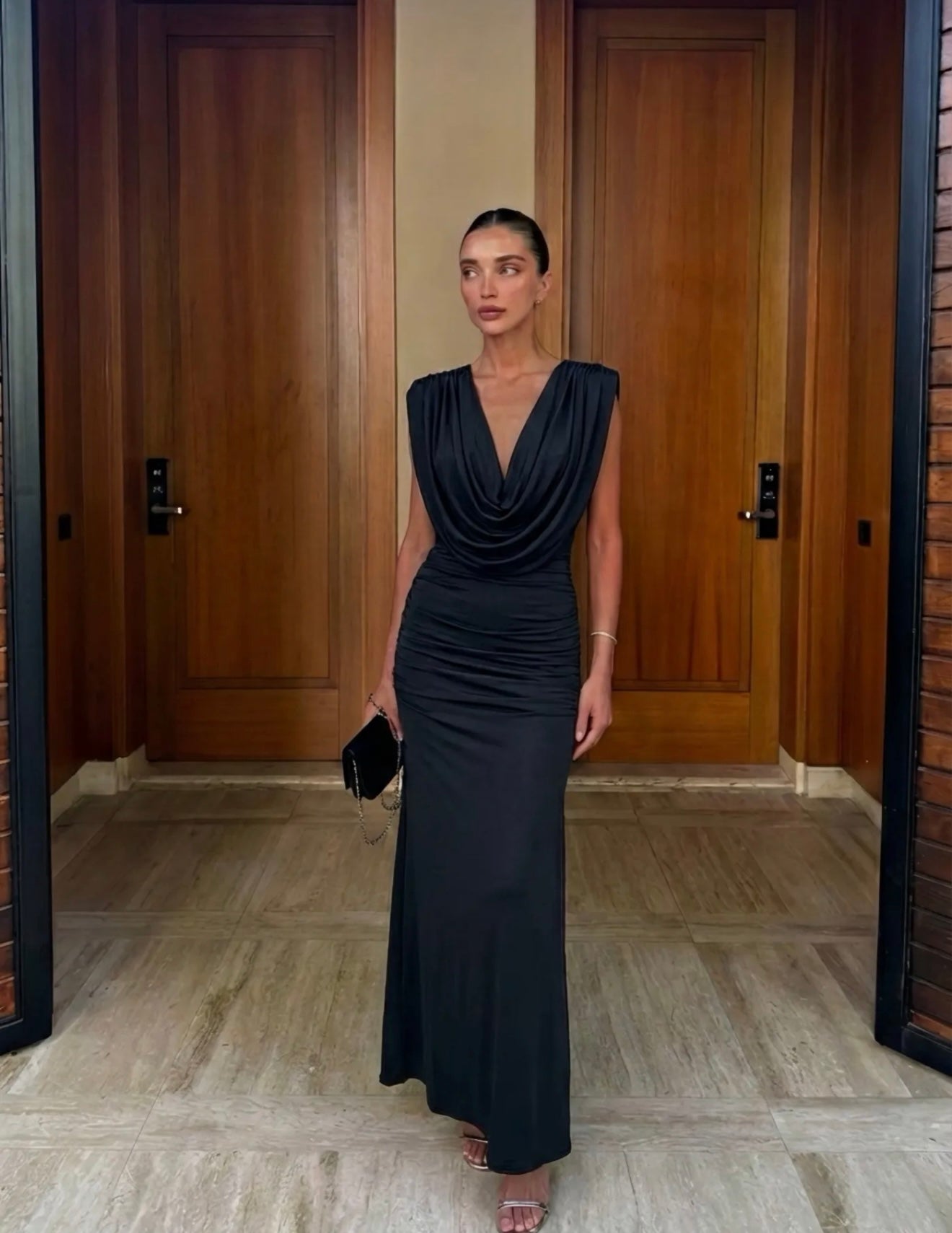 Gala maxi jurk - black C-45610