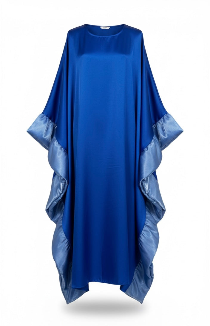 Al-Jawhara kobalt blue verstelbare kaftan -