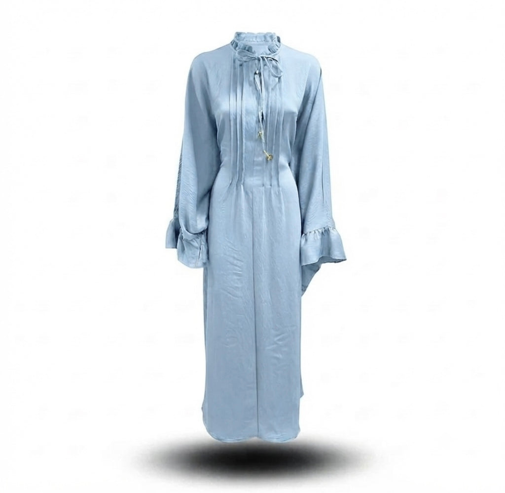 Sahara butterfly abaya - licht blauw