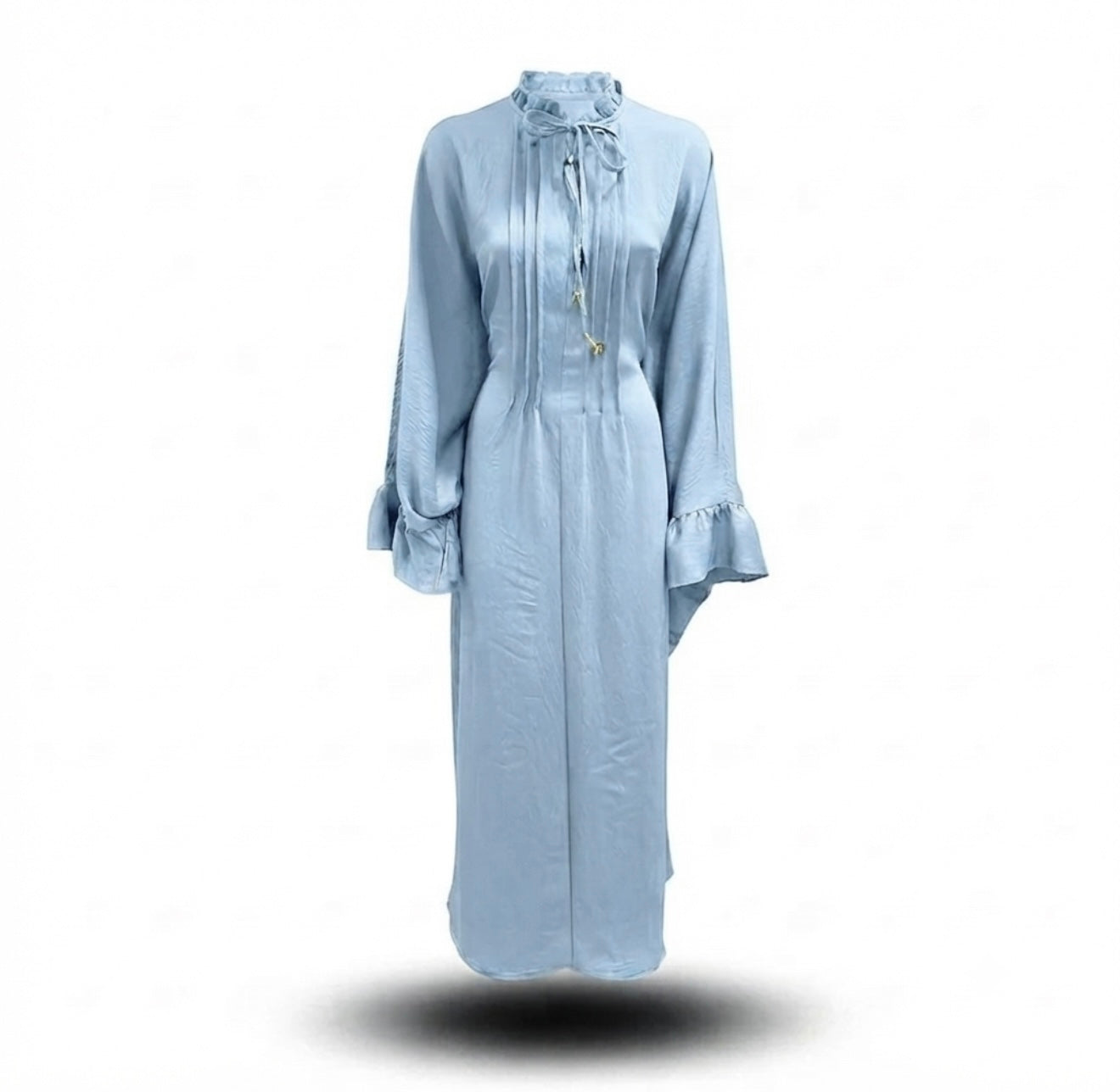 Sahara butterfly abaya - licht blauw