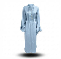 Sahara butterfly abaya - licht blauw