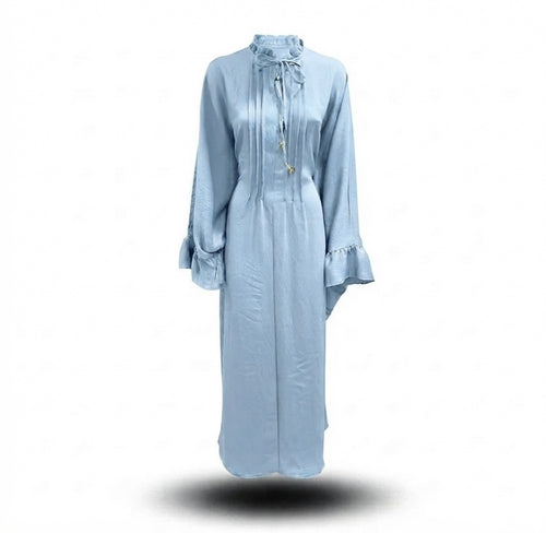 Sahara butterfly abaya - licht blauw