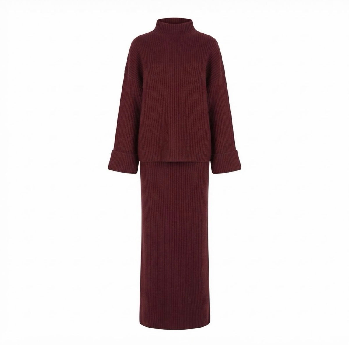 Luxe Gebreide Maxi Rok Set | ByBlairs Modest Fashion