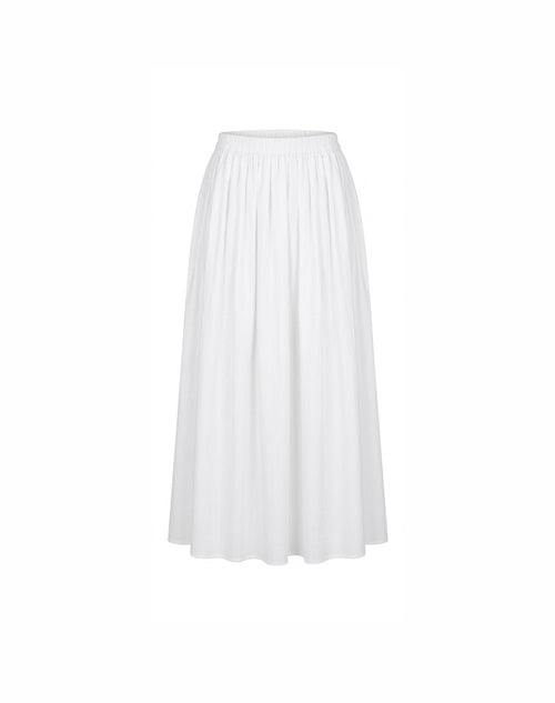 Cotton de aura skirt - white CDS01