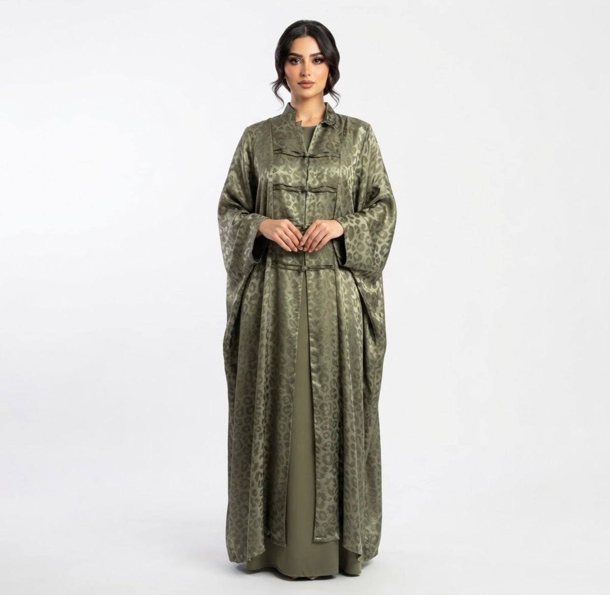 Premium Silky Jacquard Abaya