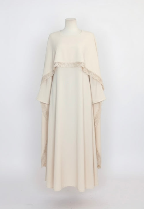 Robe de Soirée ‘Lace Luxe’ - beige SQ82