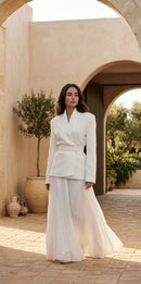 L'Essentielle Plissée - white rok ruffles