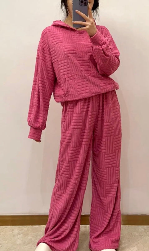 Thermo set met rekbare broek en printjes