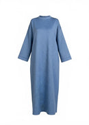 The jersey cotton Aura Basic Dress - blue