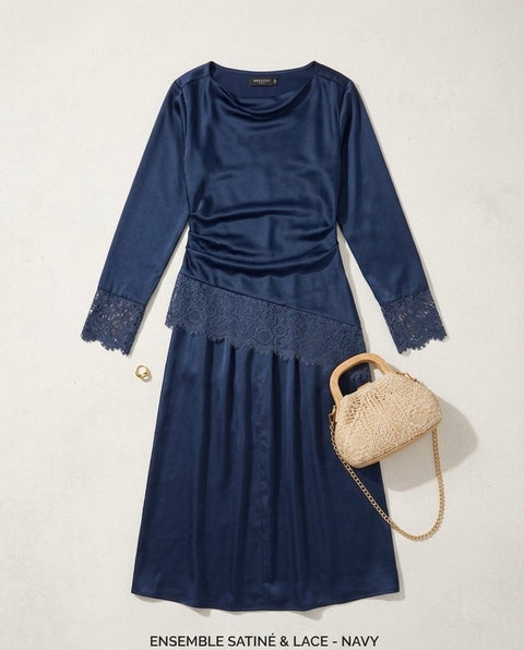 Velvet Wine soireé - navy