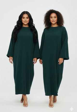 ZYRA GRÜN LANGES KLEID