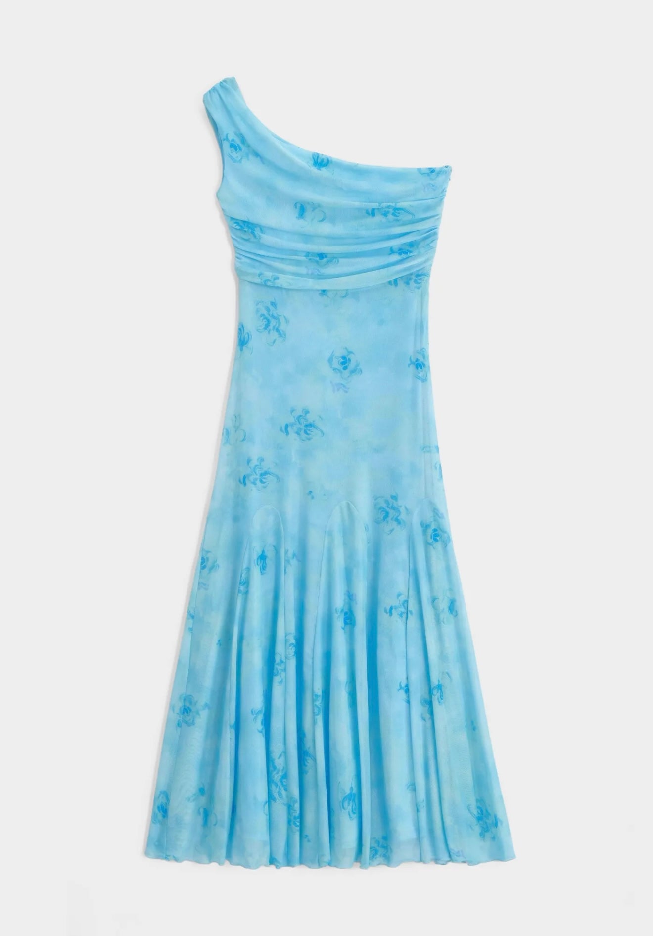 Babyboomer blue oneshoulder dress - AZ1615
