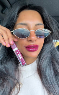 Hoogglans matte lippenglos 24H - purple