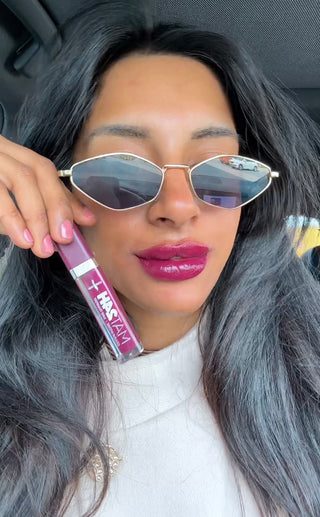 Hoogglans matte lippenglos 24H - purple