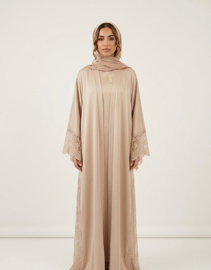 La Silhouette en Dentelle kimono - beige