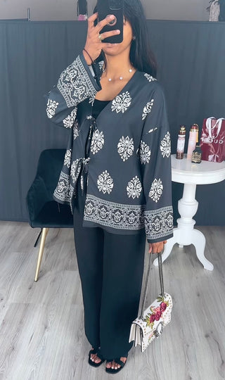 SS25 - Printjes set met kimono