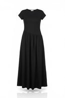 The Sunset Flow Dress - black