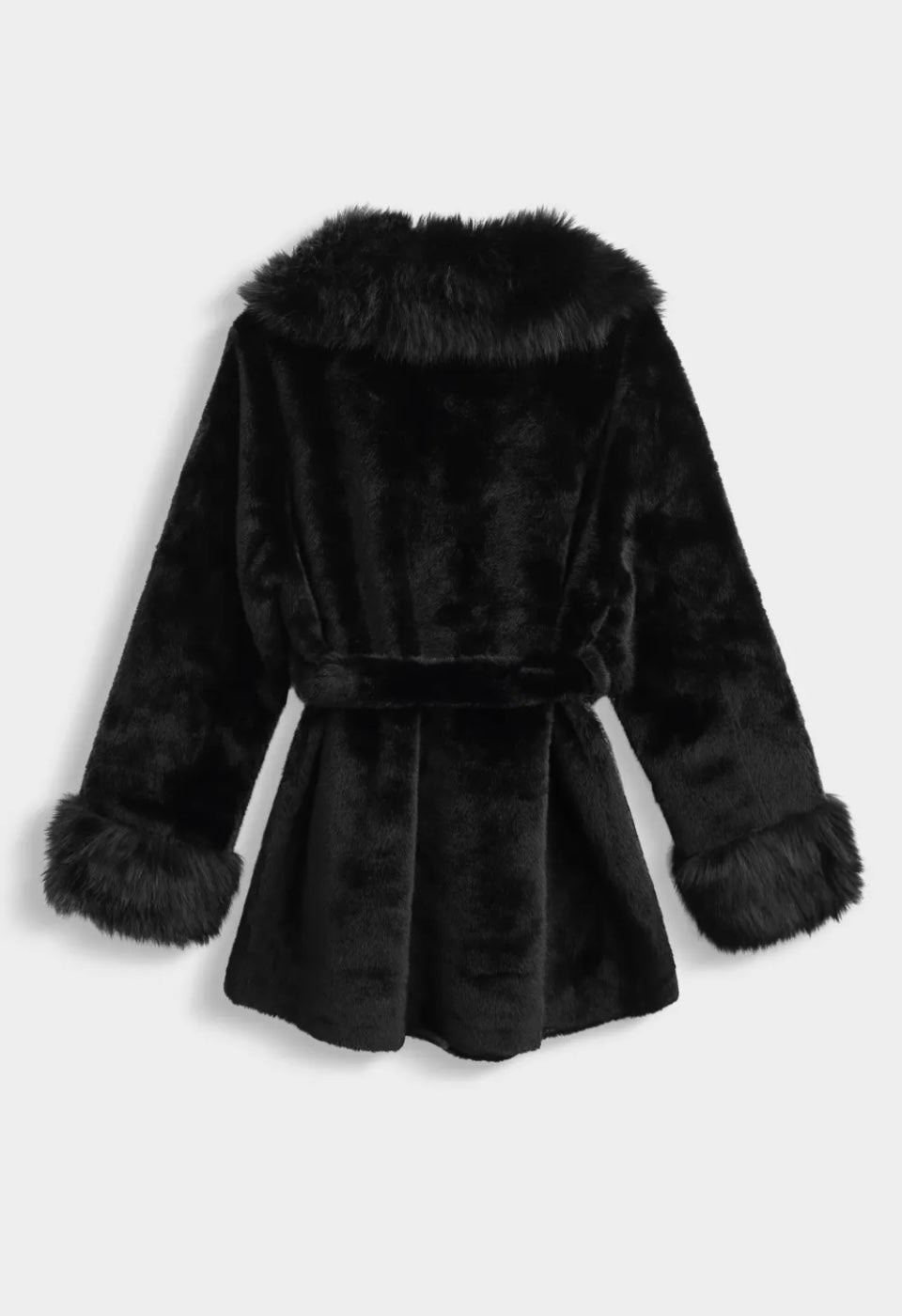 Bontjas zwart met band - SQ052