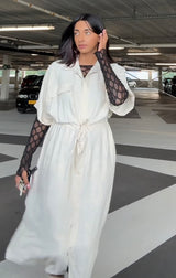 Jurk met zakken van viscose - M5707