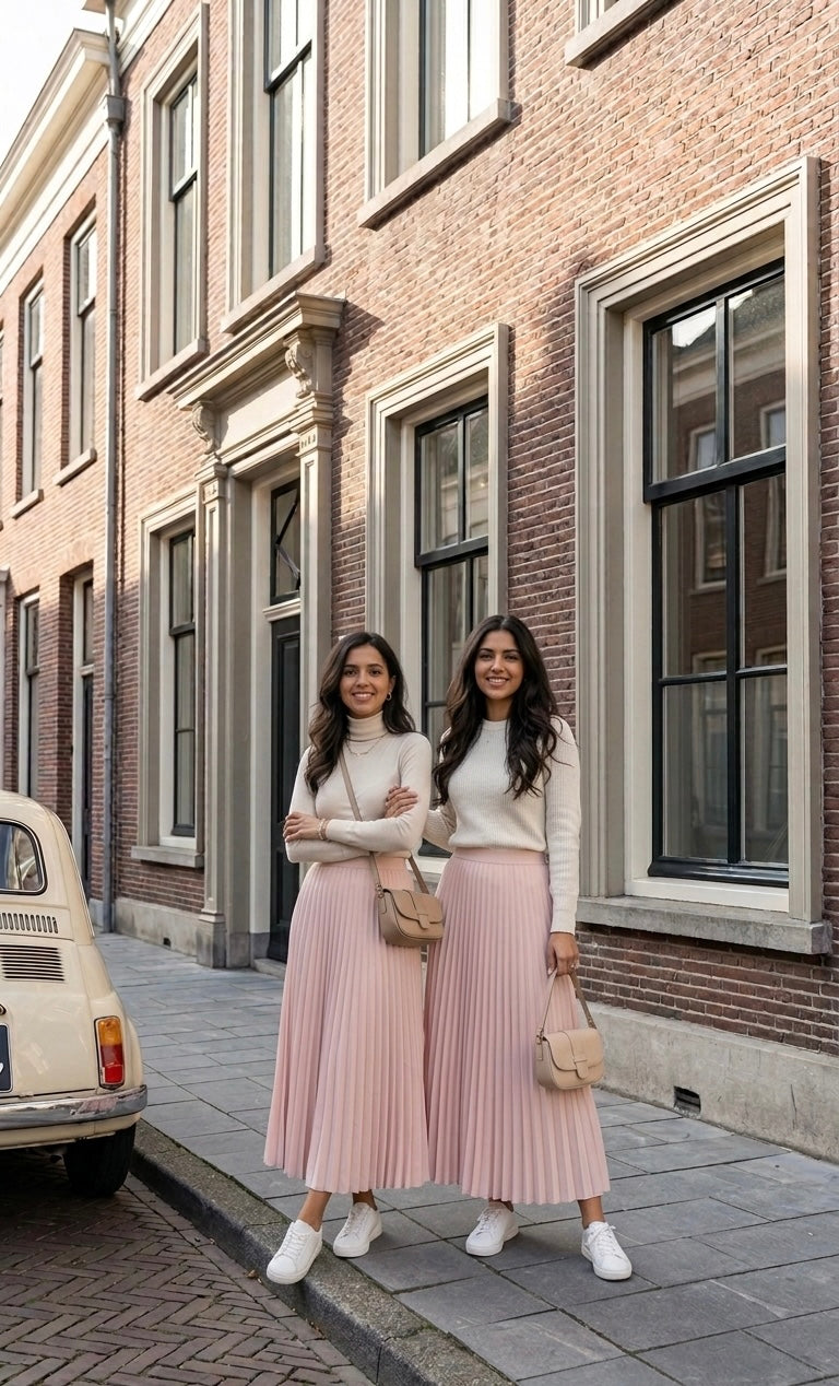 L'Essentielle Plissée - pink rok ruffles