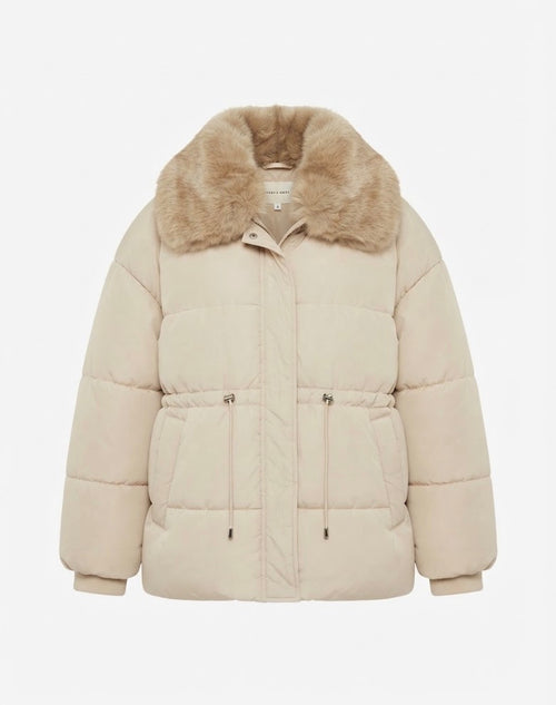Winterjas met bontkraag - 10058