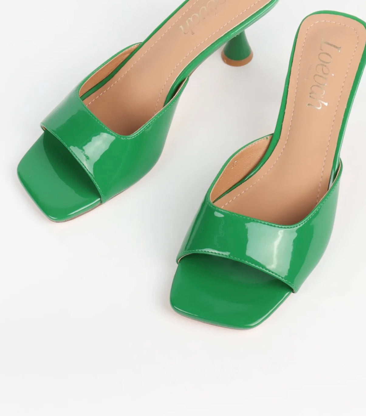 Groene hakken met lak - BYX9577