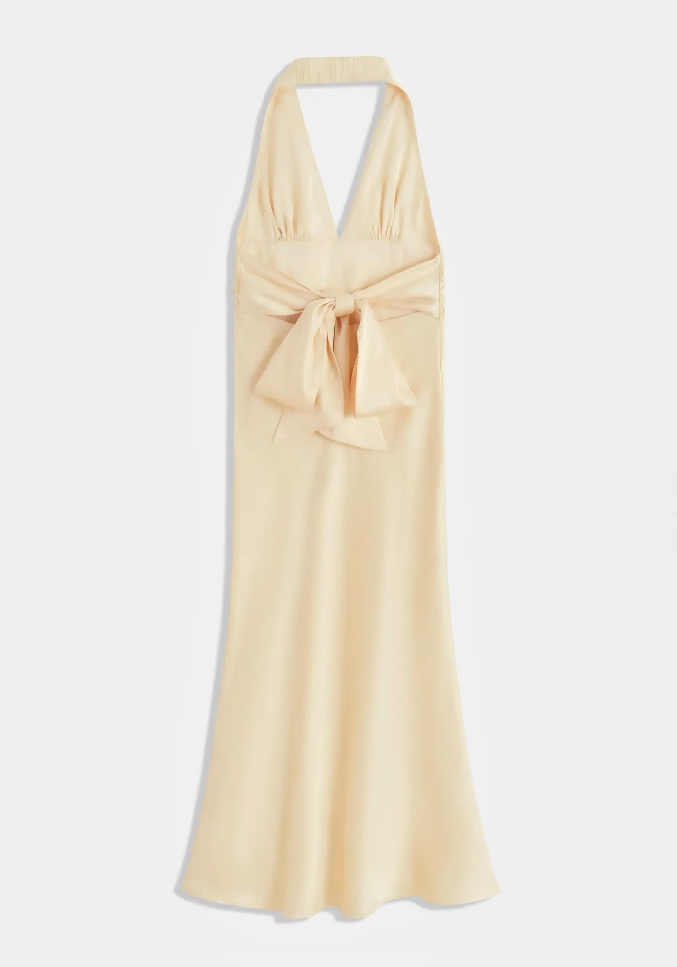 Robe long silk Butter yellow - PS9388s