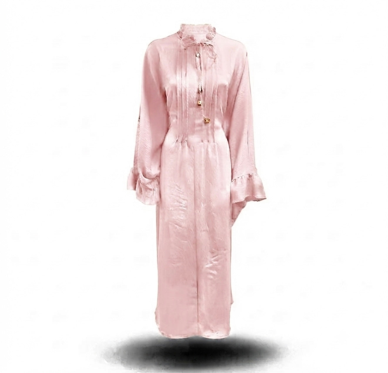 Sahara butterfly abaya - light pink