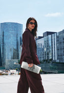 Gevoerde blazer met pantalon Brown - PS9731AB