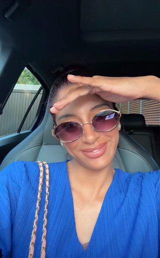 Black purple zonnebril mm