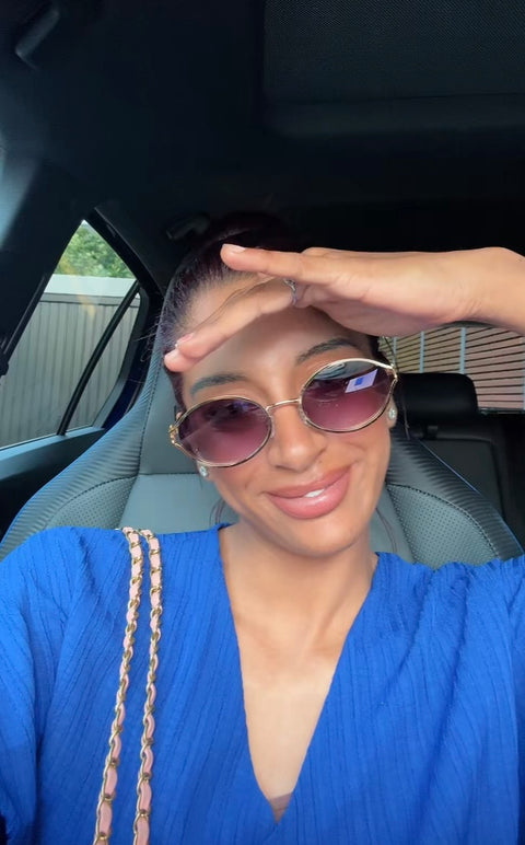 Black purple zonnebril mm