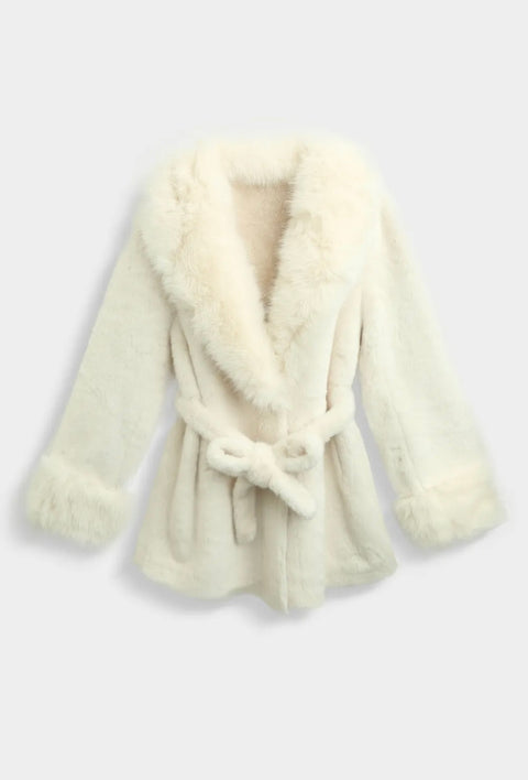 Bontjas ivory met band - SQ052