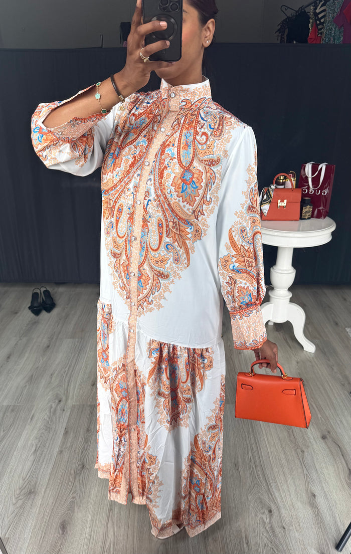 Loria print jurk - ERWW34
