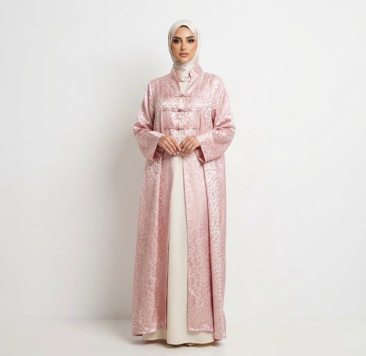 Premium Silky Jacquard Abaya