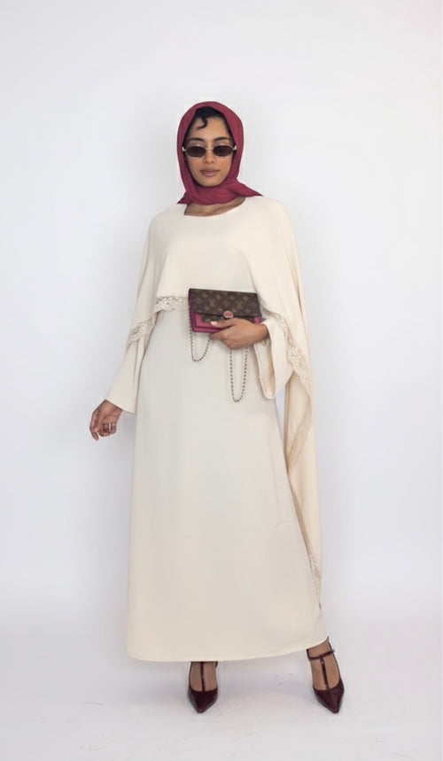 Robe de Soirée ‘Lace Luxe’ - beige SQ82
