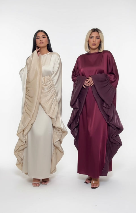 Abaya kaftan met franjes aan mouwen - 5422