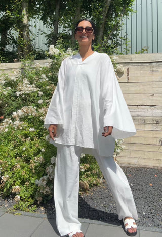 SARAH LANGE BLOUSE MET BROEK (P007)