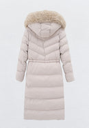 INAYA Winterjas met bontkraag zwart - FC7583