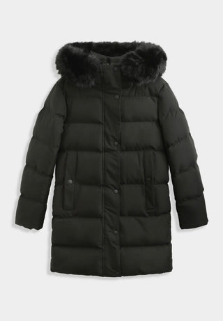 Winterjas half lang zwart - FC7630