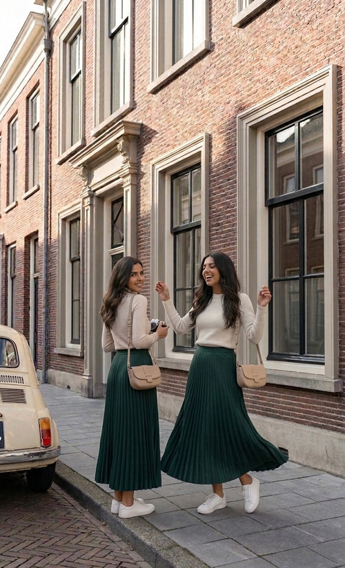 L'Essentielle Plissée - dark green