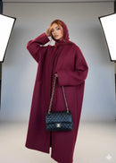 YASMINE BURGUNDY MANTELJAS PRE ORDER