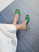 Groene hakken met lak - BYX9577