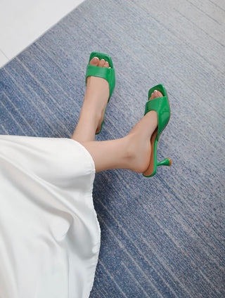 Groene hakken met lak - BYX9577