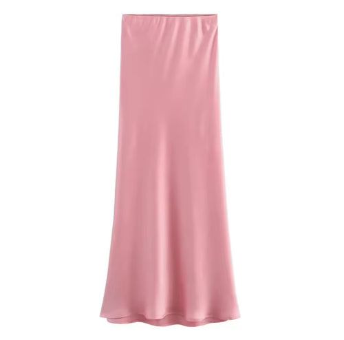 Satijnen rok roze - RAFZNBW