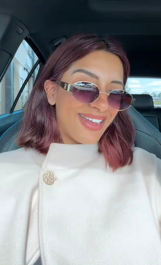 CC zonnebril goud met paars