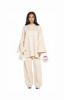 Summer: Comfy co-ord set met lange top en oversized broek - 6033