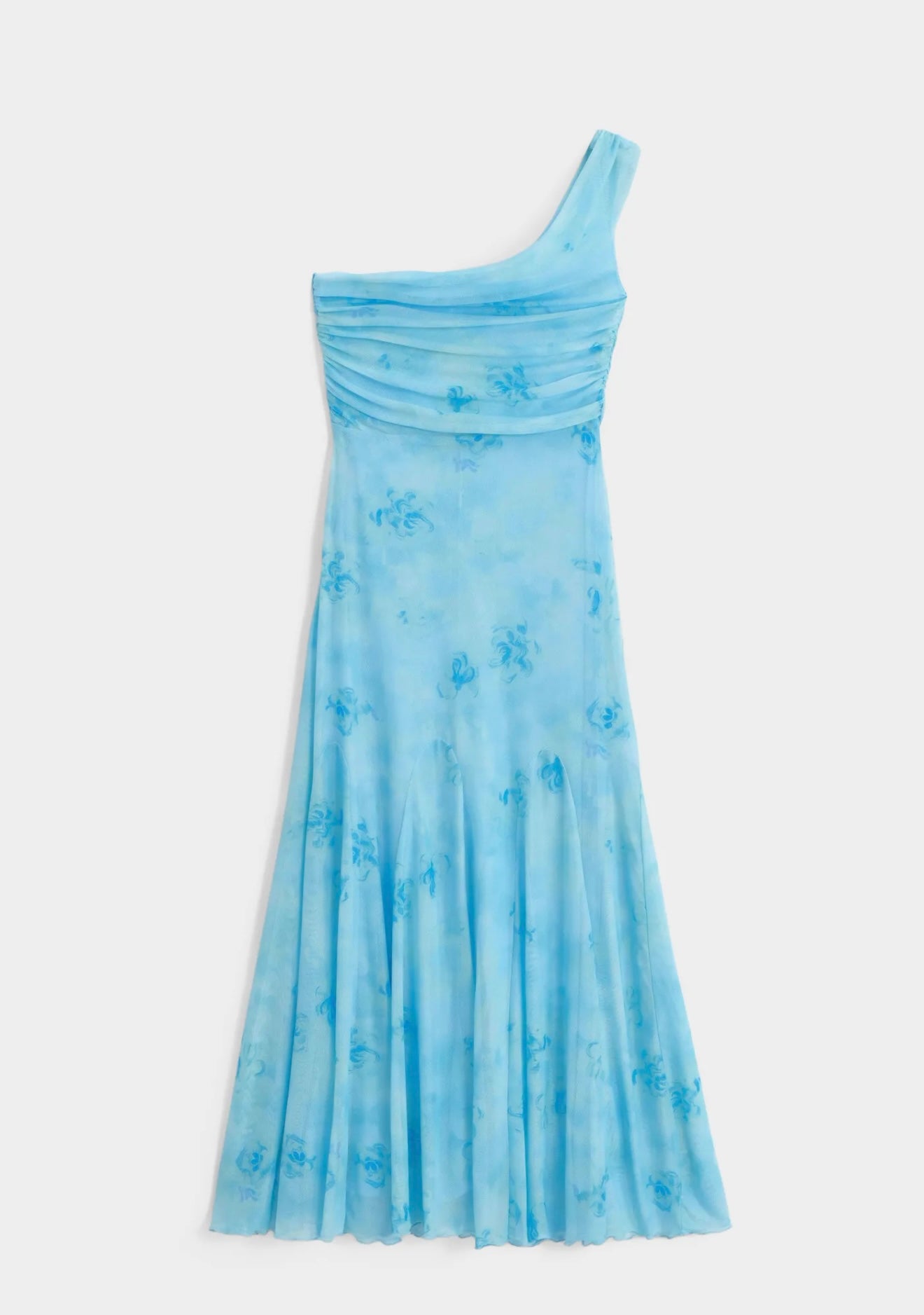 Babyboomer blue oneshoulder dress - AZ1615