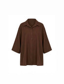 Blouse and pants summer - dark brown BPS01