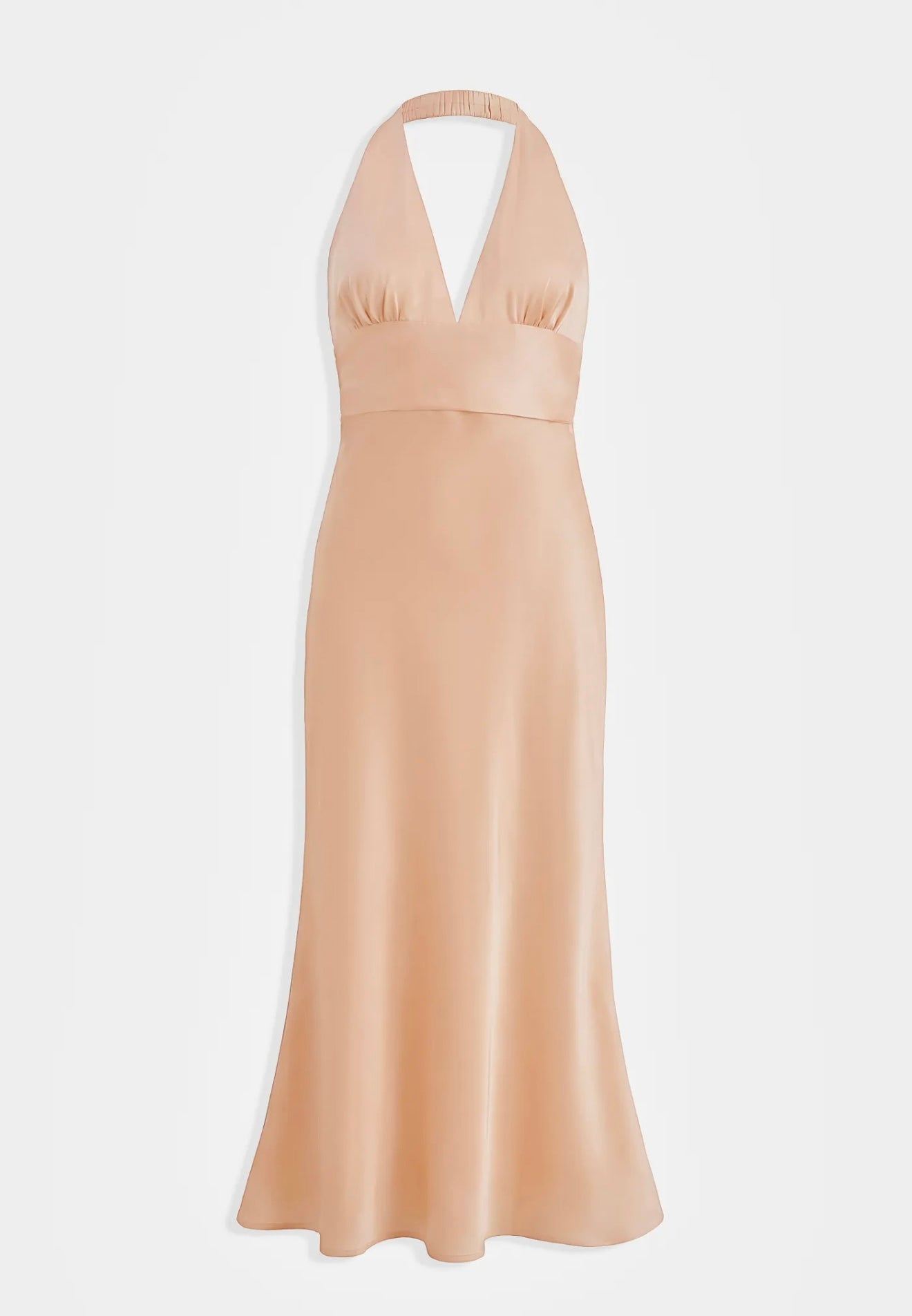 Gala jurk met grote strik achterkant - Salman pink
